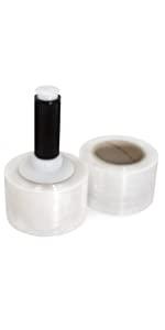 3" x 1000' Hand Bundling Stretch Film With Handle, Clear