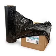IDL Packaging Hand Stretch/Shrink Film Roll, Black