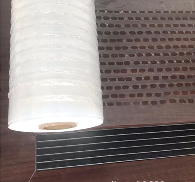 Perforated machine stretch film for food pallet wrapping,ventilated stretch film for fruits/flowers