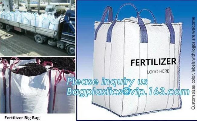 Bitumen Big FIBC Jumbo Bags Bottom Spout , Inner Liner Bag Ventilated Breathing