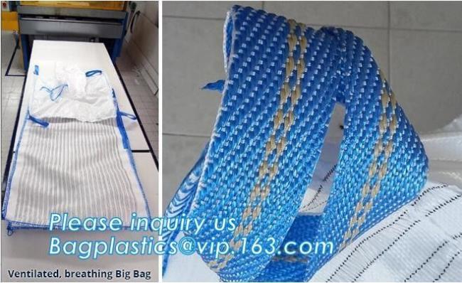 Bitumen Big FIBC Jumbo Bags Bottom Spout , Inner Liner Bag Ventilated Breathing