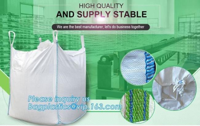 1 Ton - 2 Ton FIBC Jumbo Bags 100% Virgin Polypropylene PP Woven Packing Sand