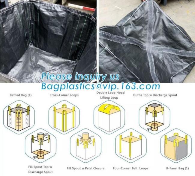 Grain Fibc Bulk Bags Pp Woven For Sand Jumbo Sand / Food / Rice