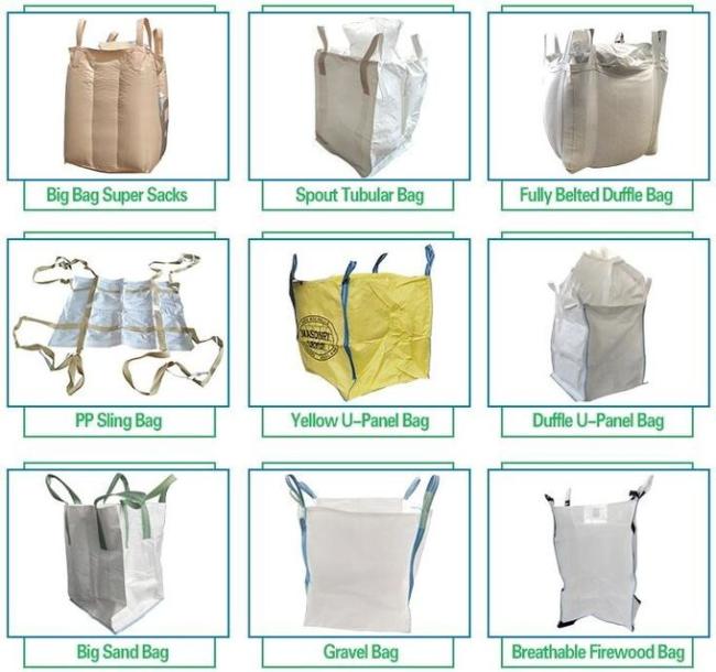 Bulk Jumbo Bag Polypropylene Woven For Sand Cement Coal Minerals