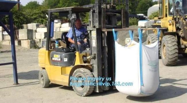 Foldable Plastic FIBC Jumbo Bags 1 Ton Big Bulk Ton Recycling Pp Woven