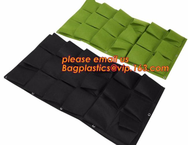 OEM Planter Biodegradable Garden Bags , Hanging Growing Strawberry Bags