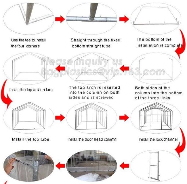 4 Shelves Biodegradable Garden Bags Reinforced Cover Green Houses Agriculture Farm