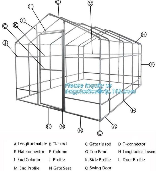 4 Shelves Biodegradable Garden Bags Reinforced Cover Green Houses Agriculture Farm