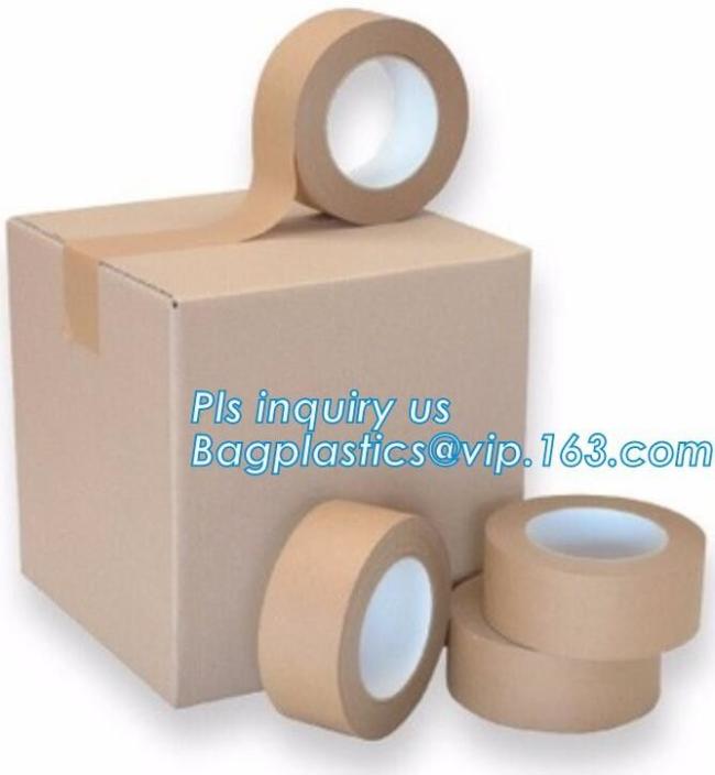 Heavy Packing Labelhhh Tape Label / Gummed Tape Kraft With PE Coated