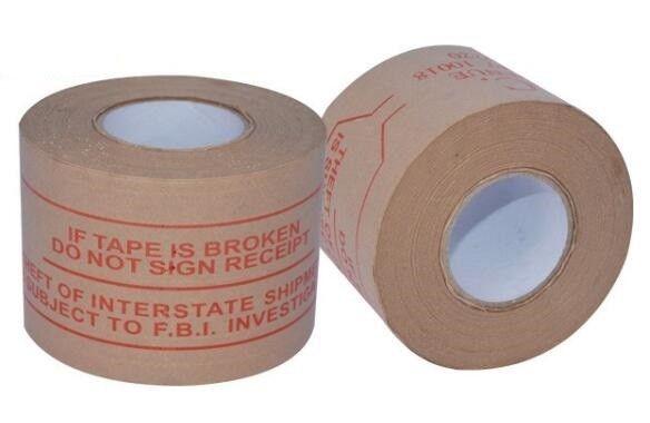 Fiber Reinforced Labelhhh Tape Label Gummed Kraft Paper Packing Reinforced