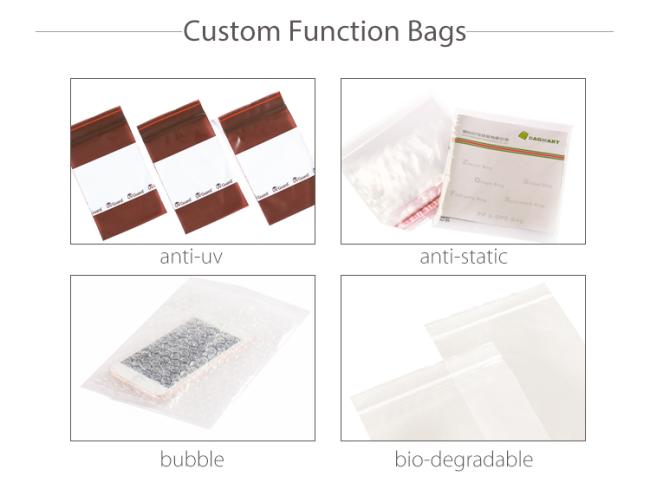Eco Friendly Custom Printed 100% Compostable Biodegradable Plastic Zip Lock Bags