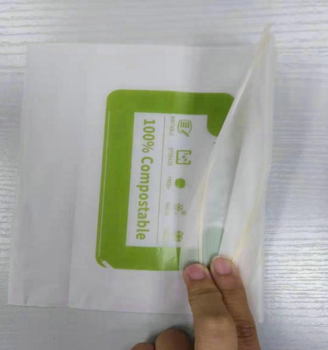 100% Biodegradable Corn Starch Compostable Plastic Zipper Bag Food grade biodegradable PLA bags