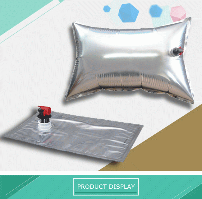 Aluminum foil wholesale spout liquid wine bag in box with packaging