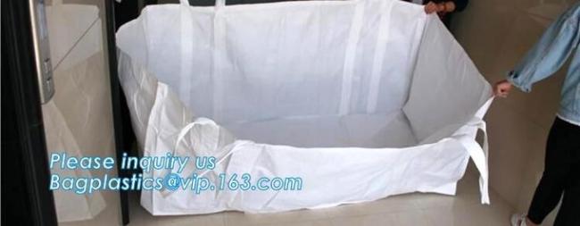 Construction waste skip bag FIBC garbage dumpster PP bulk bag,skip bag skip hop bag skip hop diaper bag, bagplastics,pac
