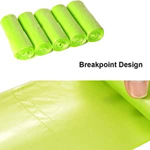 green trash bags