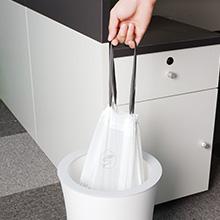 drawstring trash bags