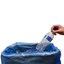 Blue, recycling, can liner, bulk trash bags, reli, reli trash bags, small can liners, 2 gal, 4 gal