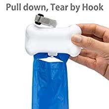 pull down, tear bags