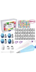 99 PCS Piping Icing Tips kit