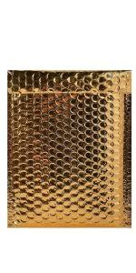 gold bubble mailer