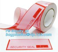 China Waterproof Anti-Theft Security Void Tamper Evident Box Seal Adhesive Tape,Tamper Evident Adhesive Void Security Tape for sale