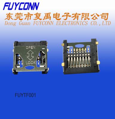 China Conector de tarjeta micro del Pin TF del SD 8 del portatarjetas de memoria de la cubierta en venta