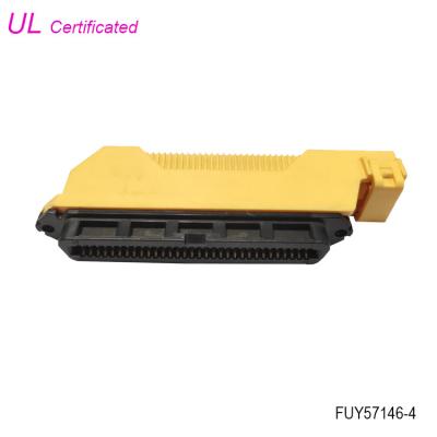 China 64 Pin Female Centronic IDC Connector With PBT Insulator Material and Hood for sale