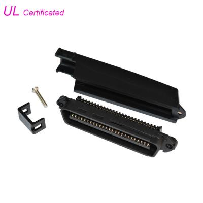 China 90 Degree Black PPO Male Plug Champ Multi Pin Connector For RJ21 Cable for sale