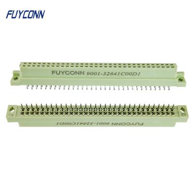 China 2 rows 64 Pin Female Eurocard Connector B Type Straight Terminals DIN 41612 Connector for sale