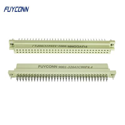 China 2 rows 64P Press Pin Euro DIN 41612 Connector Female Solderless Eurocard Connector for sale