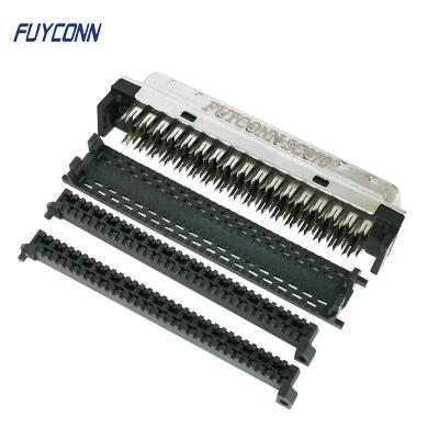 China Cable MDR SCSI Connector 1.27mm 68 Pin IDC Crimping Mini D Ribbon Connector for sale