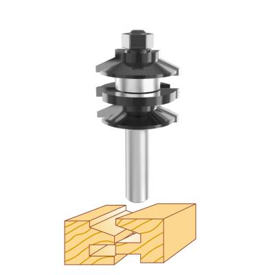 China 1/2 Shank Stacked Rail And Stile Router Bits For Interior Doors for sale