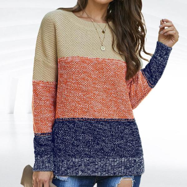 Quality Long Sleeve Free Size for Customer Requirements Casual Thick Thread Color Block for sale