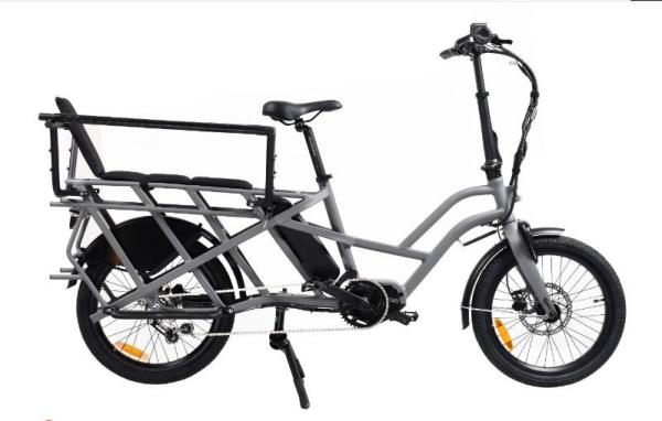 Quality Aluminum Electric power assisted Cargobike with 80 Km Range and 36V15AH Lithium-ion Battery Capacity for sale