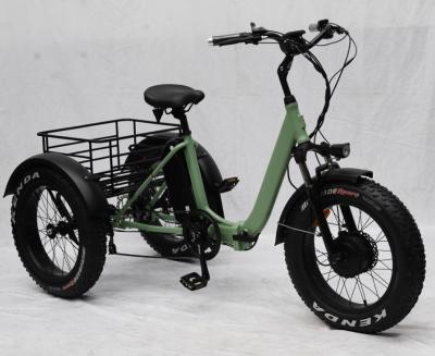China 20*4.0 Electric Three Wheel Fat  CargoBicycle for sale
