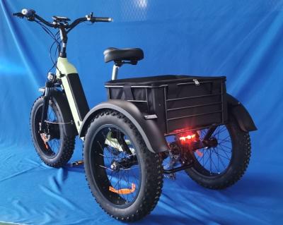 China 20*4.0 Electric Three Wheel Fat  CargoBicycle With differential for sale