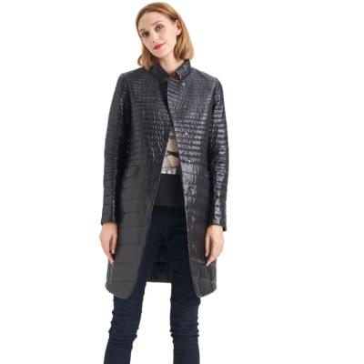 China FODARLLOY Women's Winter Outerwear Cotton-Padded Jacket Medium-Long Thin Waist Wadded Jacket Thick Coat for sale