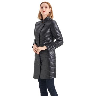 China FODARLLOY wholesale ladies warm hooded cotton-padded clothes slim long down winter jackets women coats for sale