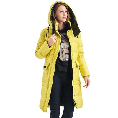 China FODARLLOY 2022 new winter plus size warm women's coat long hooded cotton-padded clothes women for sale