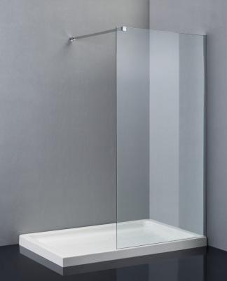 China Anti Limescale Coating 1400mm Sliding Shower Door With Chrome Frame for sale