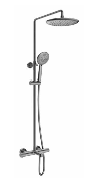 Quality High Luster Finish Hand Shower Mixer Set Robust Copper Construction Thermostatic Rain Shower for sale