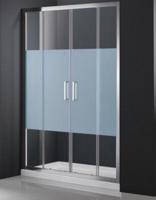 China Polished Bathroom Shower Room Rectangle Folding Glass Shower Screen for sale