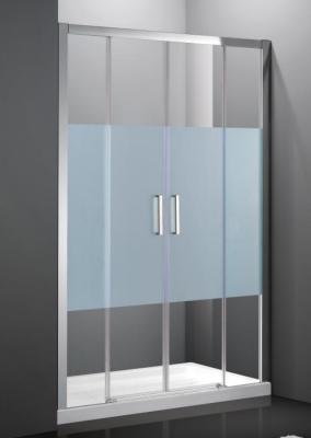 China 8 mm de vidrio baño ducha sala de baño pantalla plegable de ducha con marco de aluminio en venta