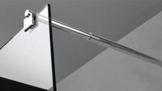 China Cubicle de la ducha de vidrio templado con marco de cromo Cubicle de la ducha de puerta corredera en venta