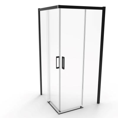 China UC2200, 304 # Stainless Steel, Matte Black Color, 2 fixed 2 move, Square silding door for sale