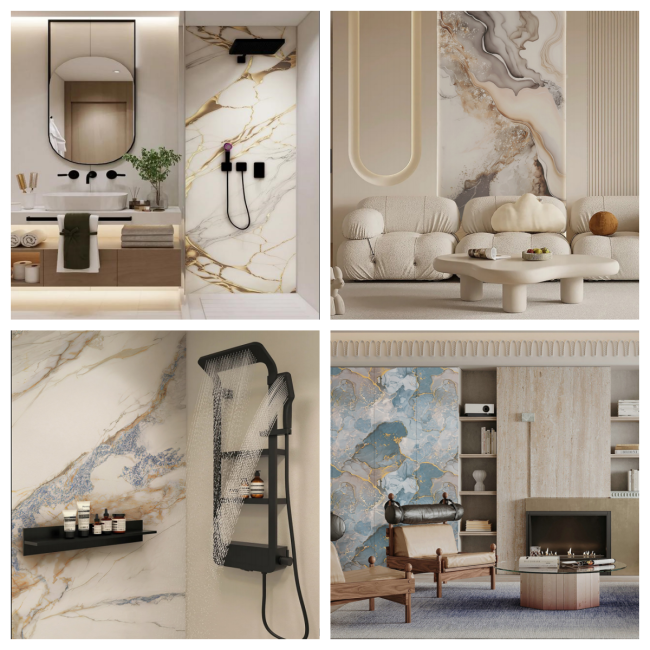 Various application examples of wall panels
