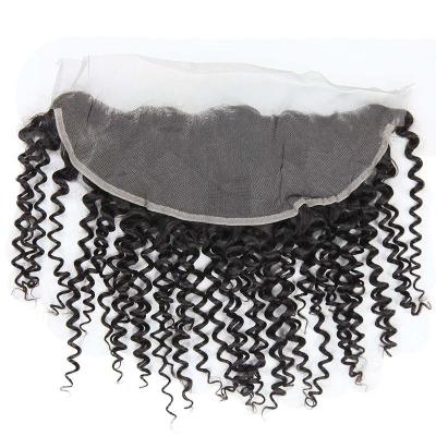 China Cierre frontal 13 x del cordón natural sano cabello humano crudo 4 ningún vertimiento en venta