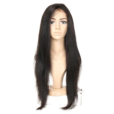 China Smooth Genuine Long Virgin Hair Lace Wigs , Straight Lace Wigs Human Hair for sale