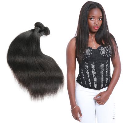 China Real 3 Bundles Of Straight Virgin Hair Weave / Straight Human Hair Extensions for sale