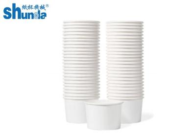 China Biodegradable Disposable Customized Sturdy White Paper Soup Bowl For Cold Hot Food for sale